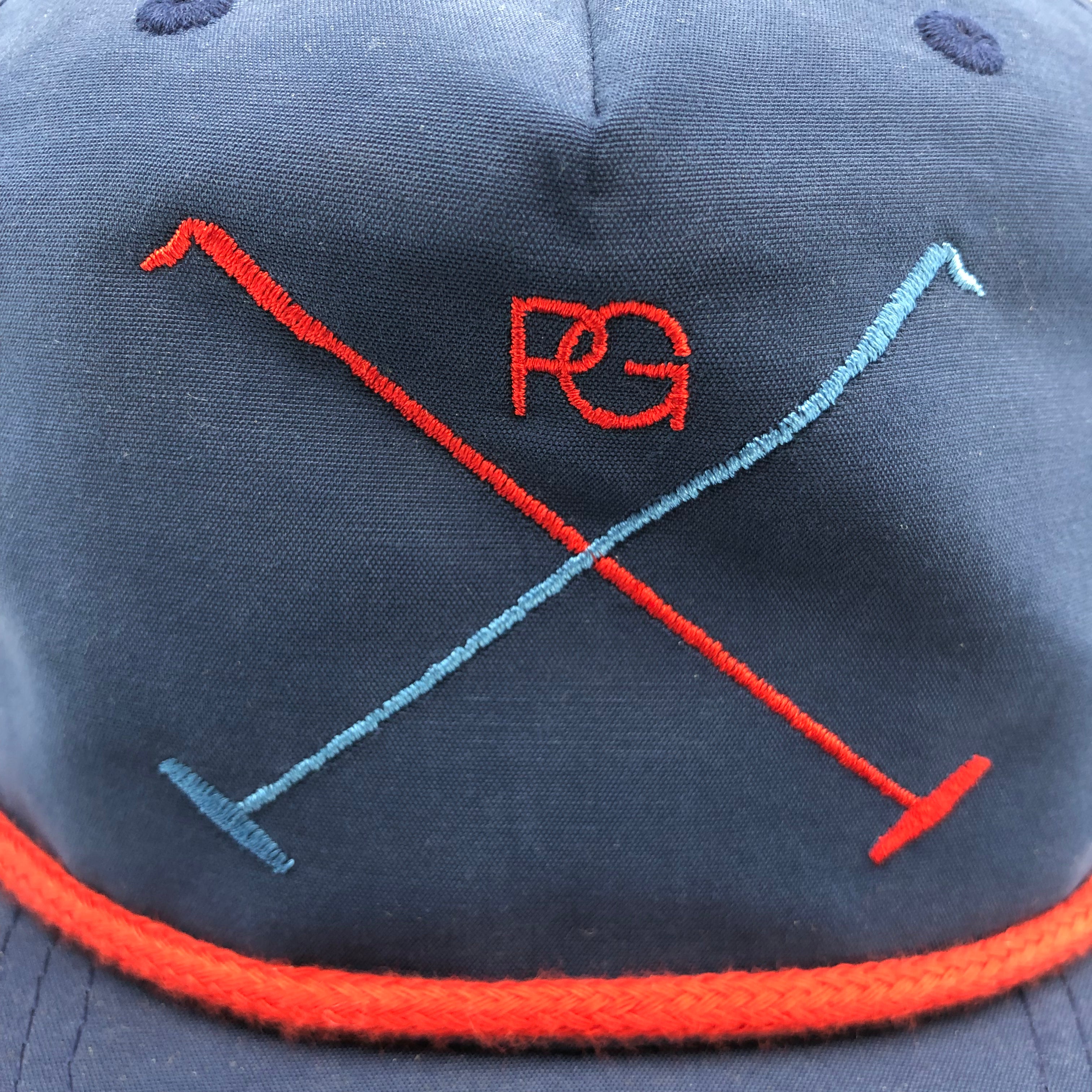 Cap-Mallet Logo Navy/Red