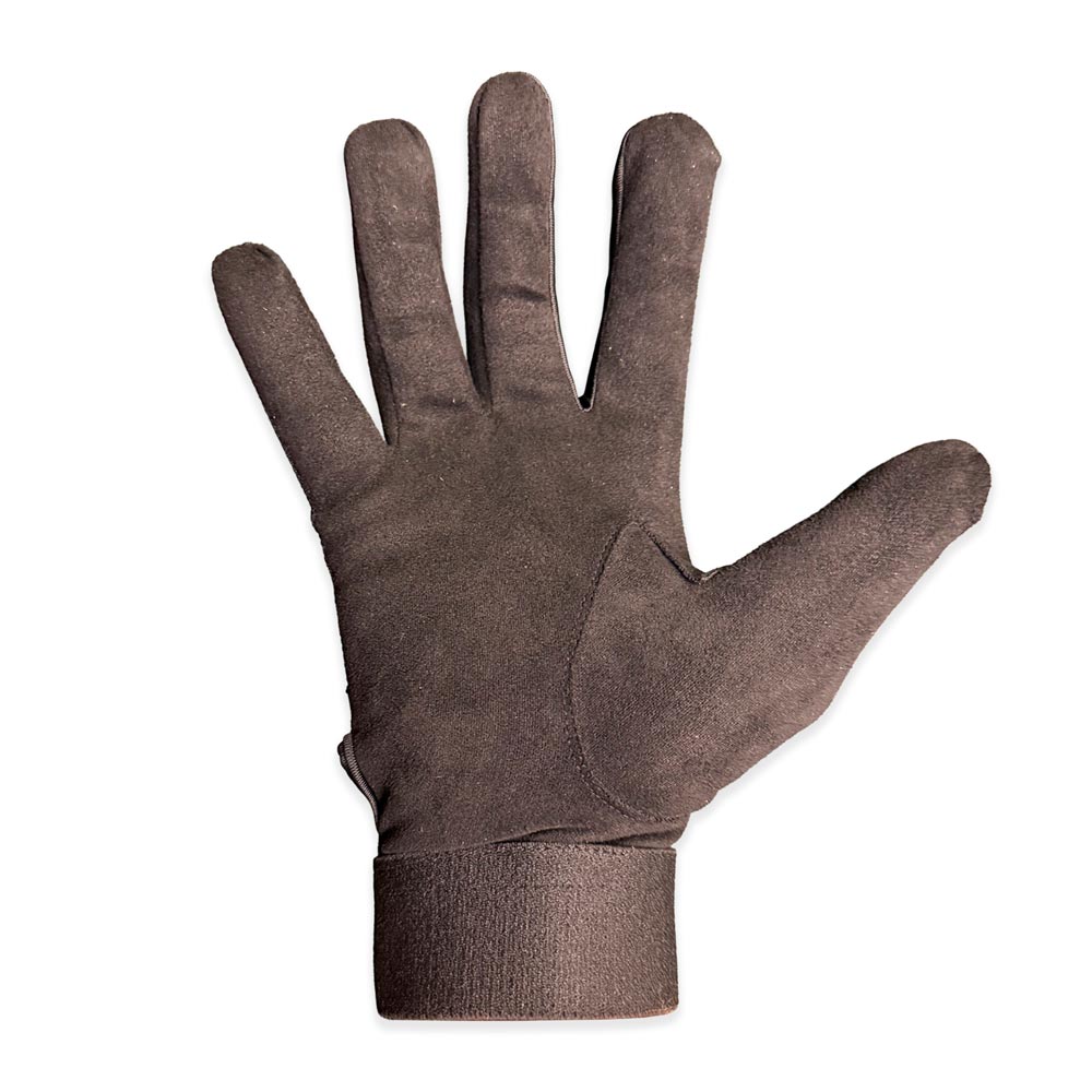 Black polo glove on a white background