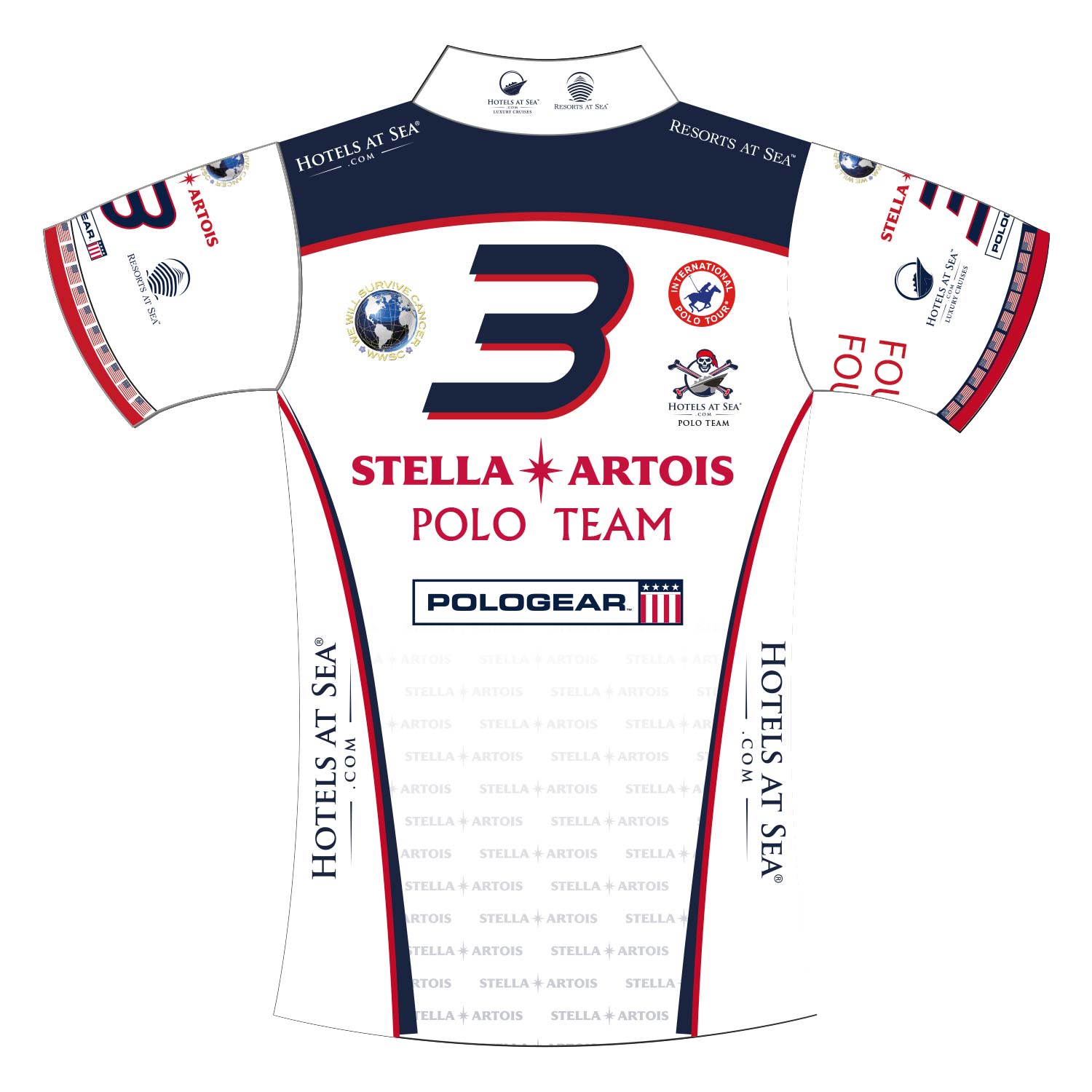 International Polo Tour Sublimated Team Jersey - Stella Artois