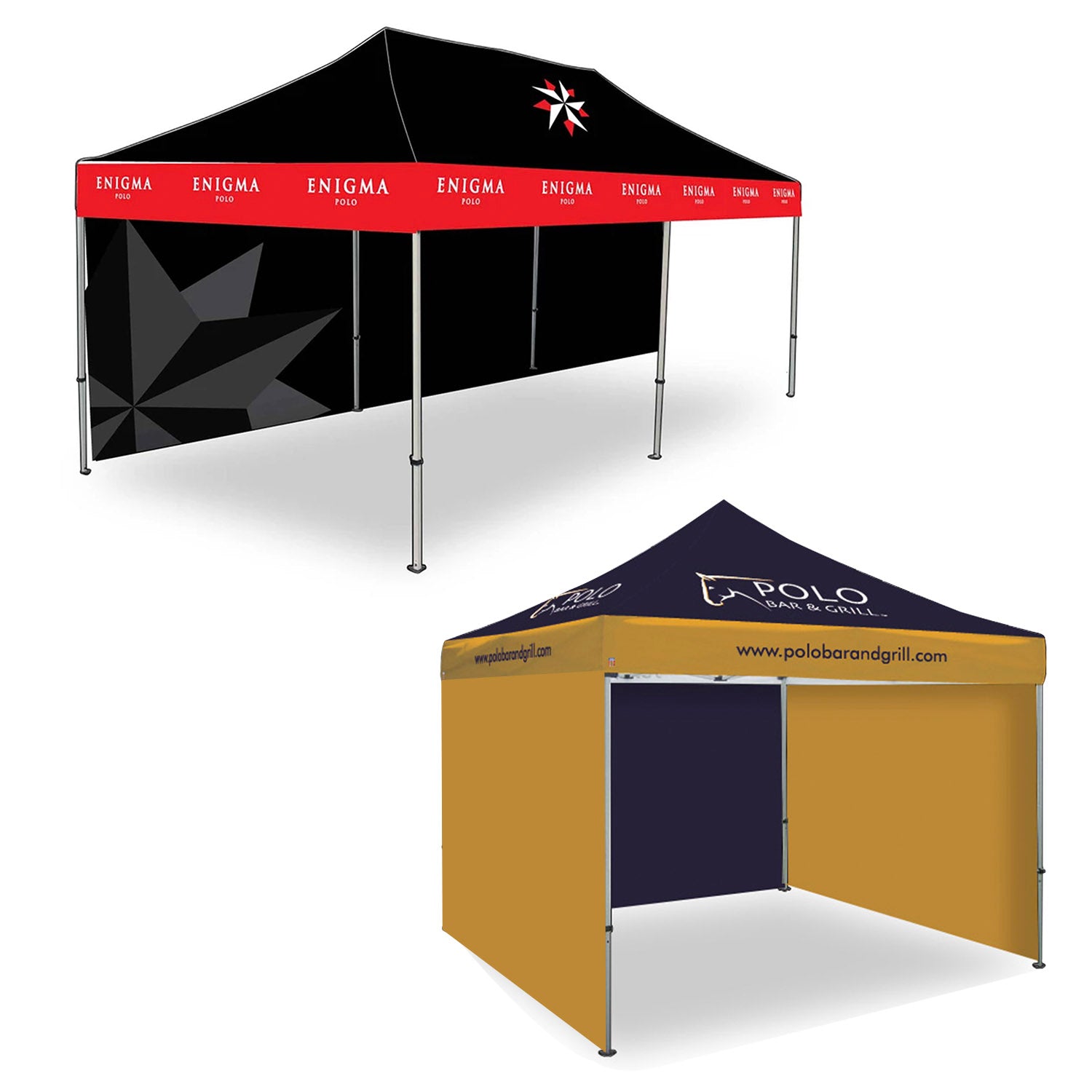 promotion tent POLO TENT BACKWALL SINGLE SIDE 10x20