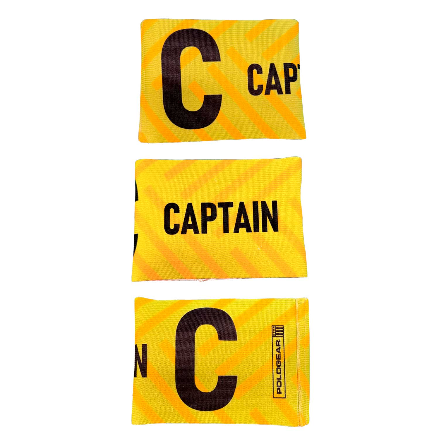 Yellow Captain Arm Band with C in Black