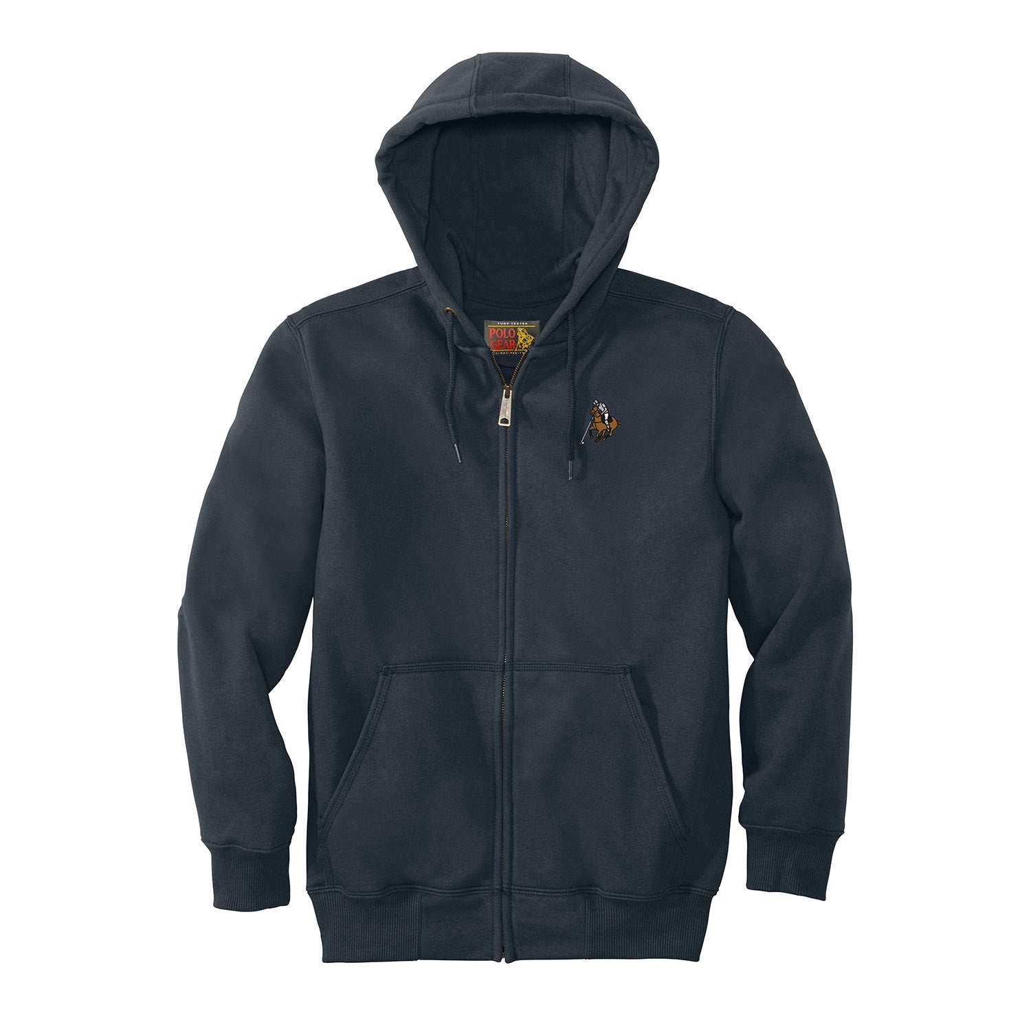 Polo Hoodie Navy Front