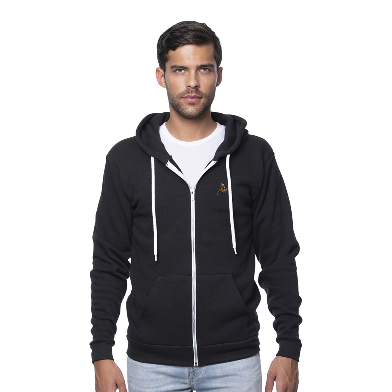 Polo Hoodie Black