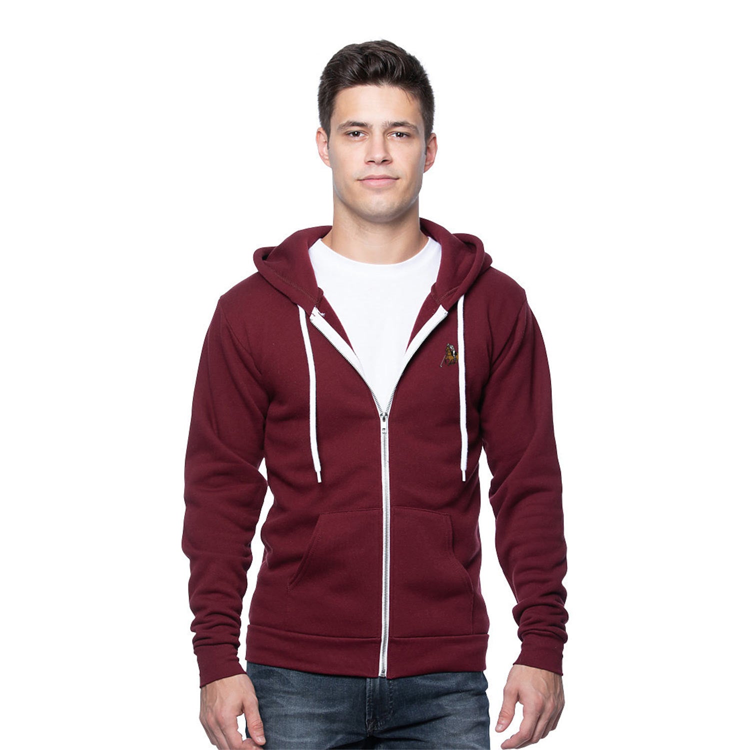 Polo Hoodie Burgundy