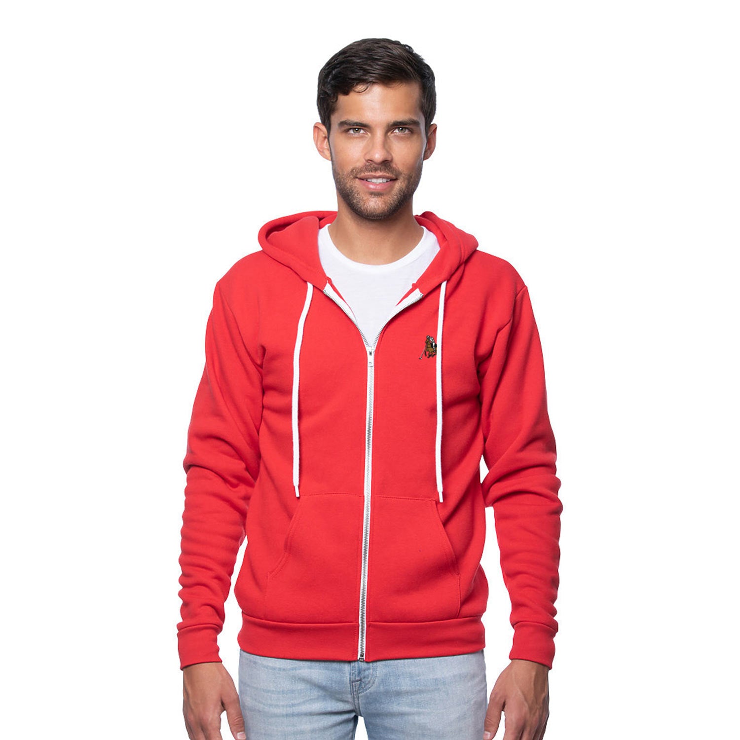 Polo Hoodie Red