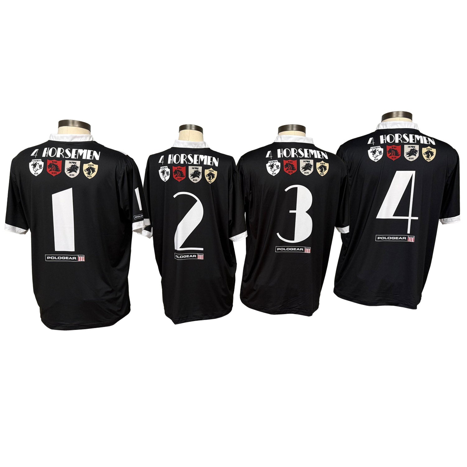 Field Ready Polo Team Jerseys - Complete Set - 4 HORSEMAN