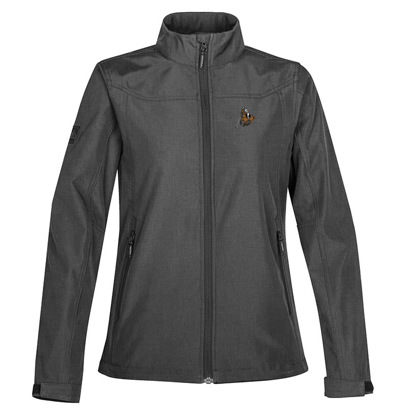 Polo Softshell Jacket Carbon Front Women