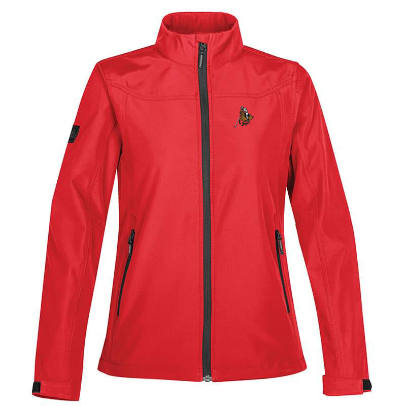 Polo Softshell Jacket Red Front Women