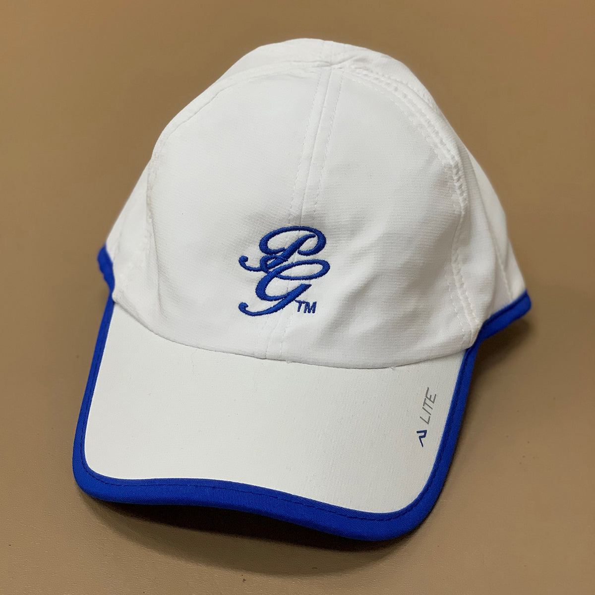 Cap - PoloGear Initials Script - WHITE