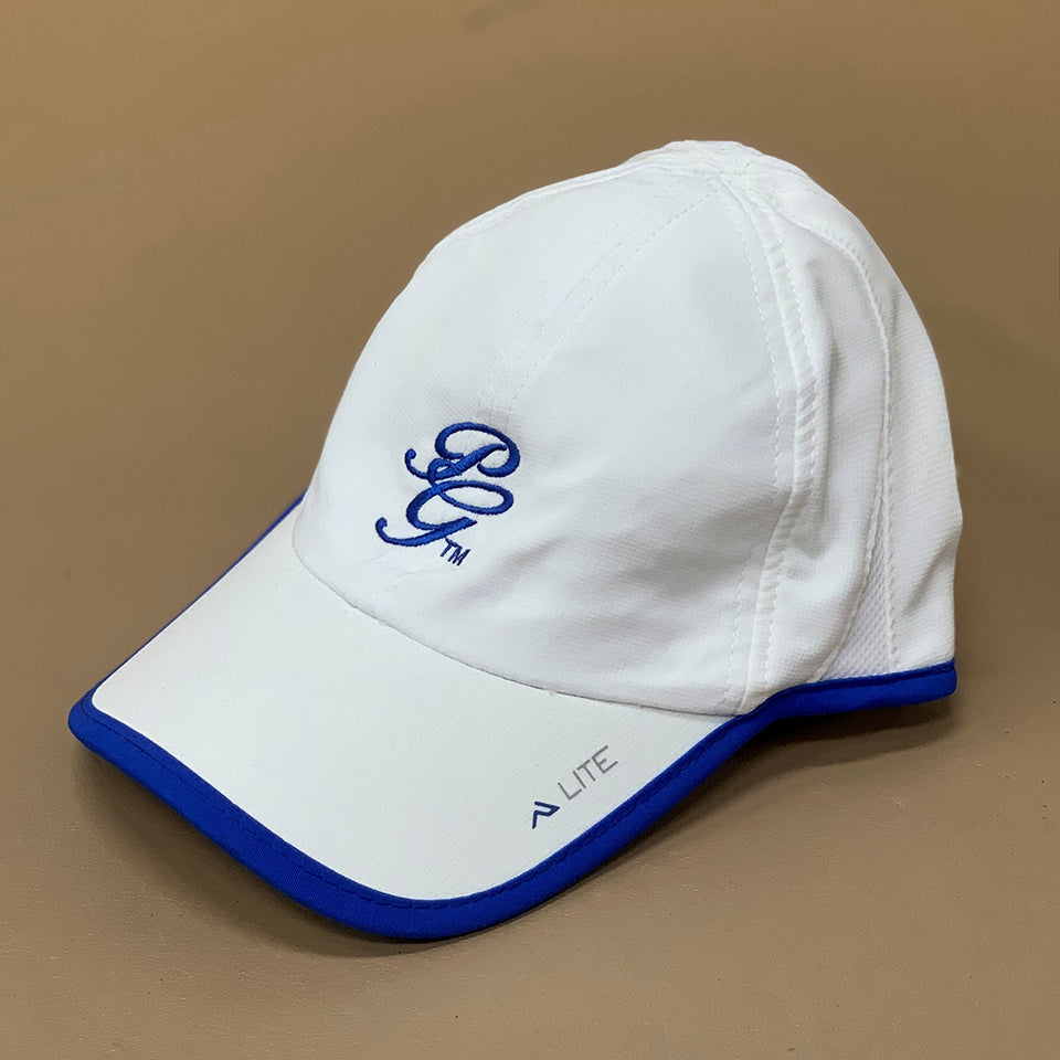 Cap - PoloGear Initials Script - WHITE