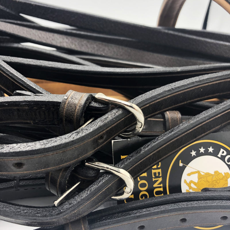 Complete Polo Bridle Set-Advanced Pelham with Padded Breast Plate
