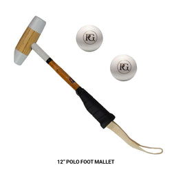 Polo Foot Mallet & 2 PG Match Polo Balls-Bundle