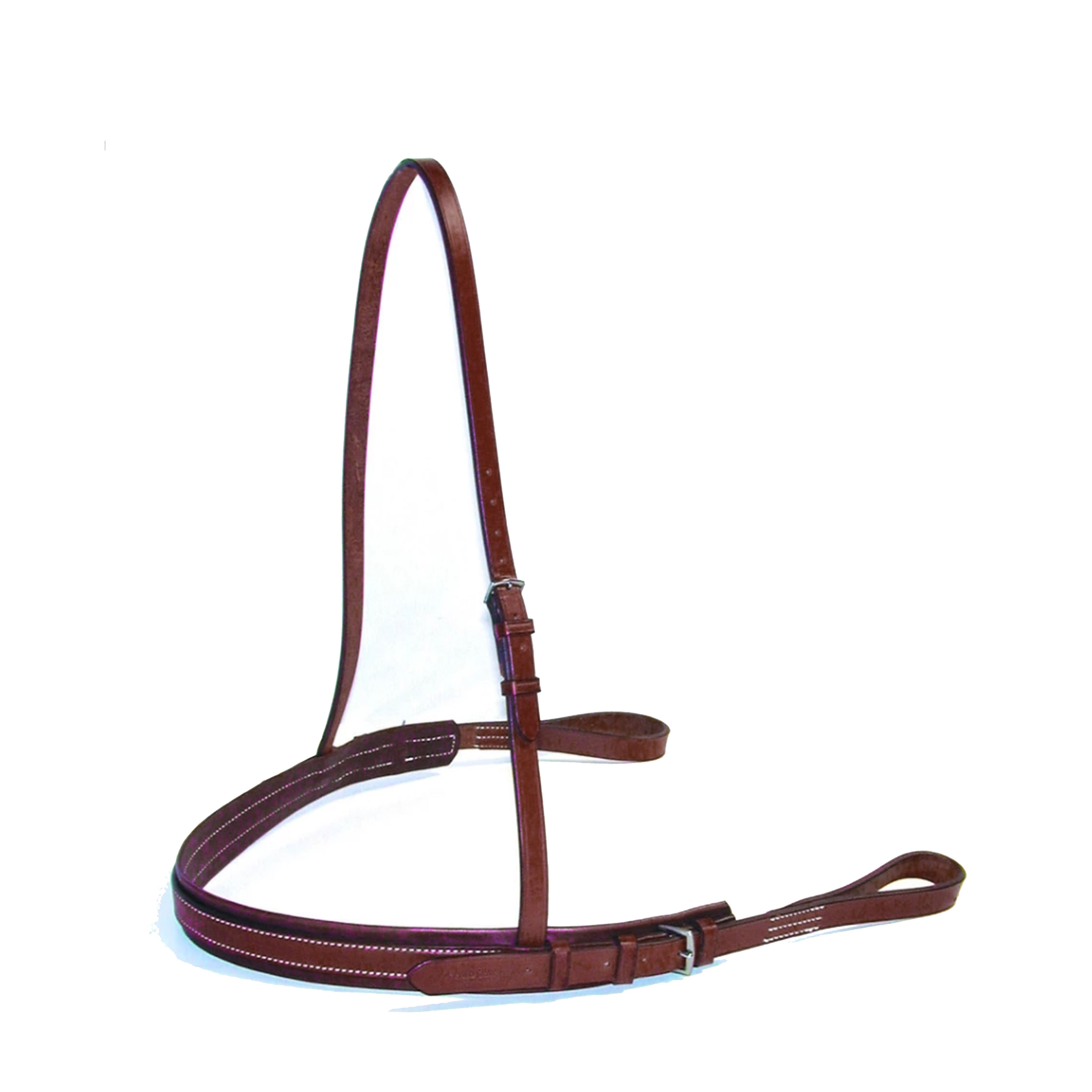 Polo Breastplate - Padded English Bridle Leather Dark Brown