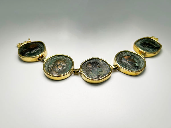 TOH - Barakat Historical Coin Bracelet Of 18 Karat Gold