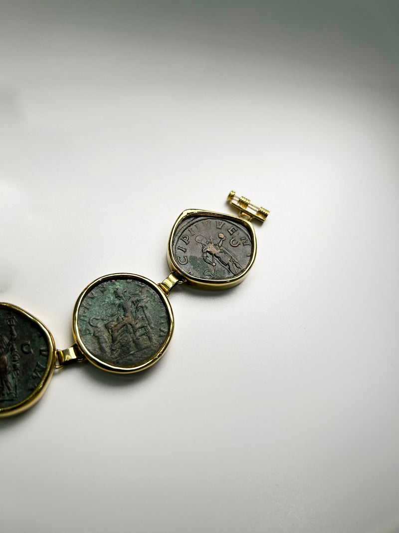 TOH - Barakat Historical Coin Bracelet Of 18 Karat Gold