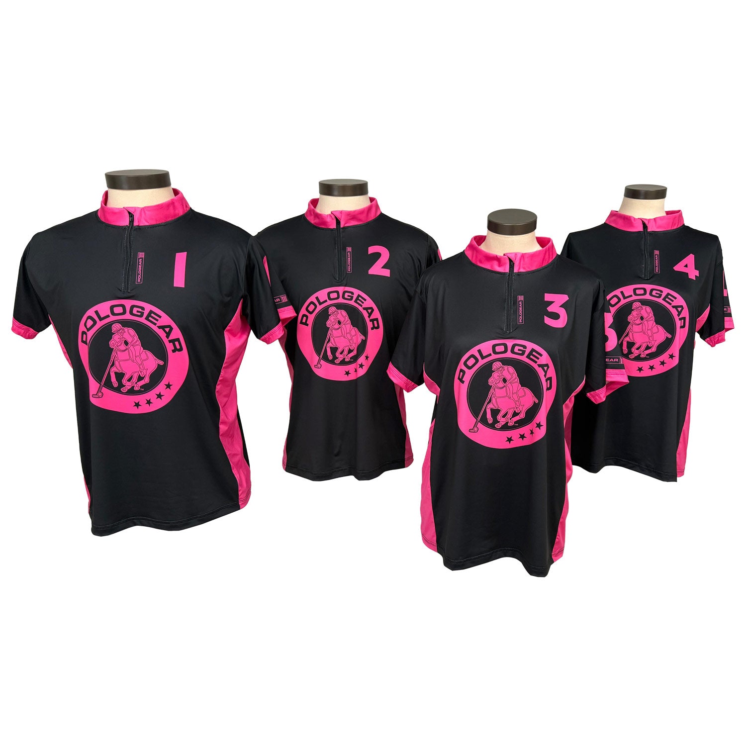Field Ready Polo Team Jerseys - Complete Set - PoloGear Ladies - Pink - XL