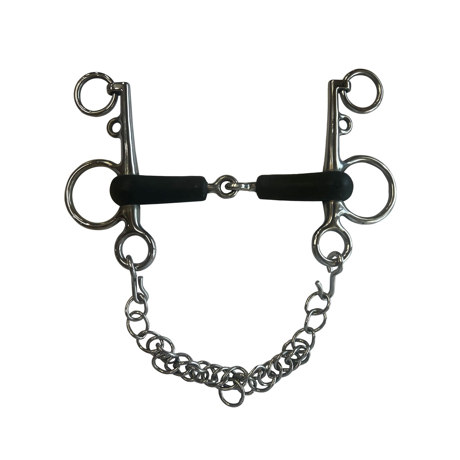 Pelham-Jointed Hard Rubber Mouth