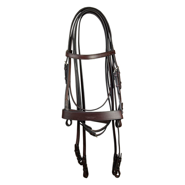 Polo Bridle English Premier Leather with 2 Sets of Reins