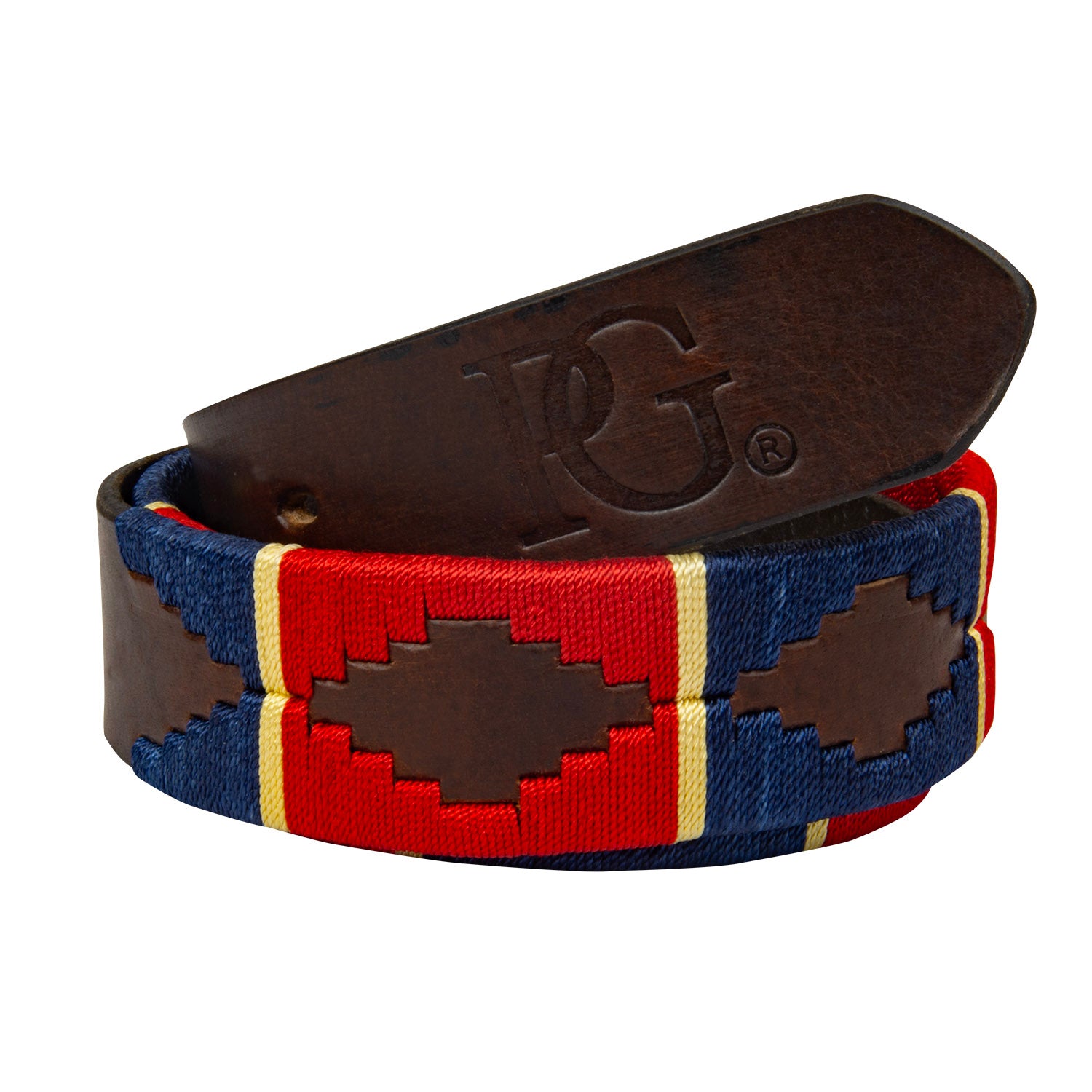 Polo Belt-Pampas Brown Blue Red