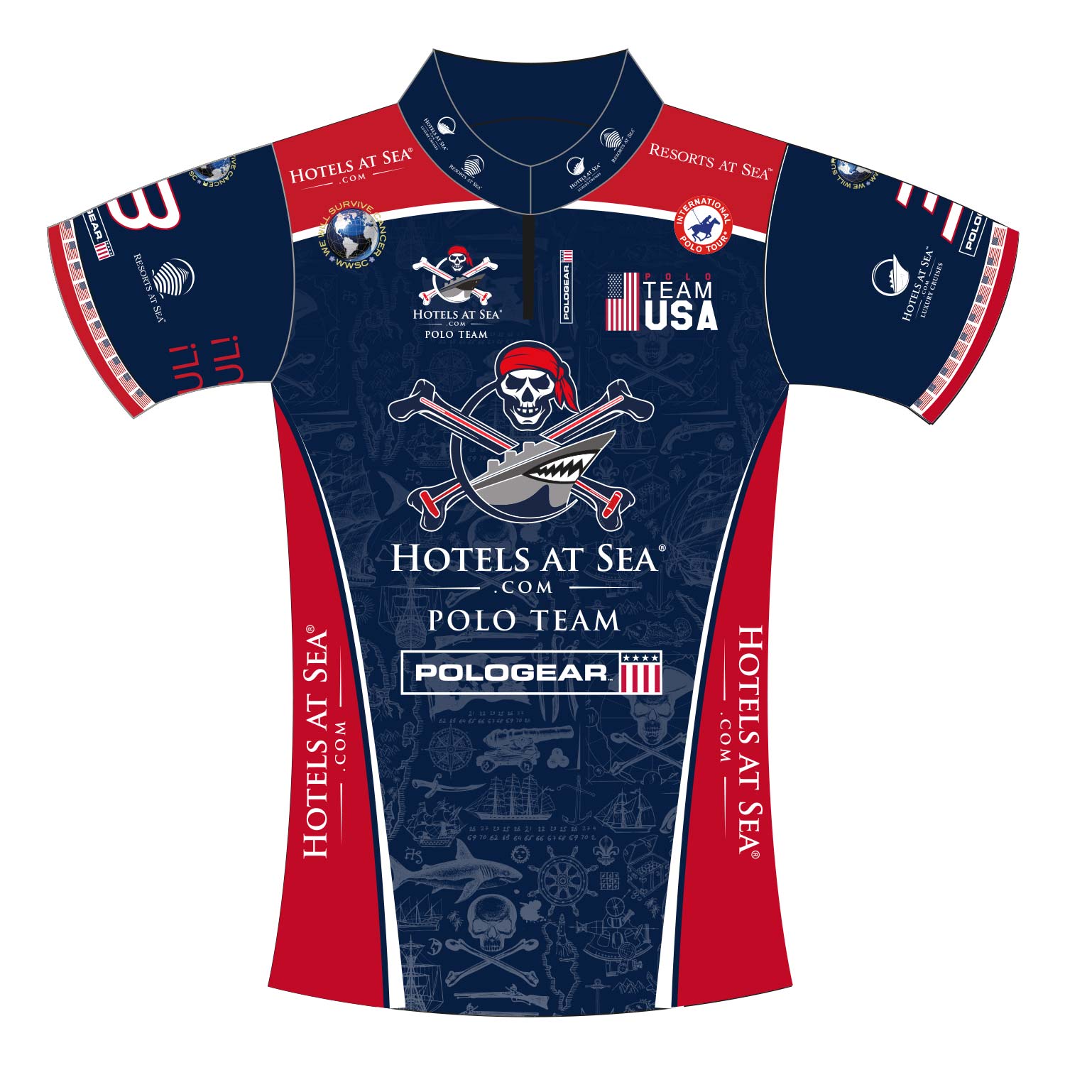 International Polo Tour team shirts - Hotels at Sea