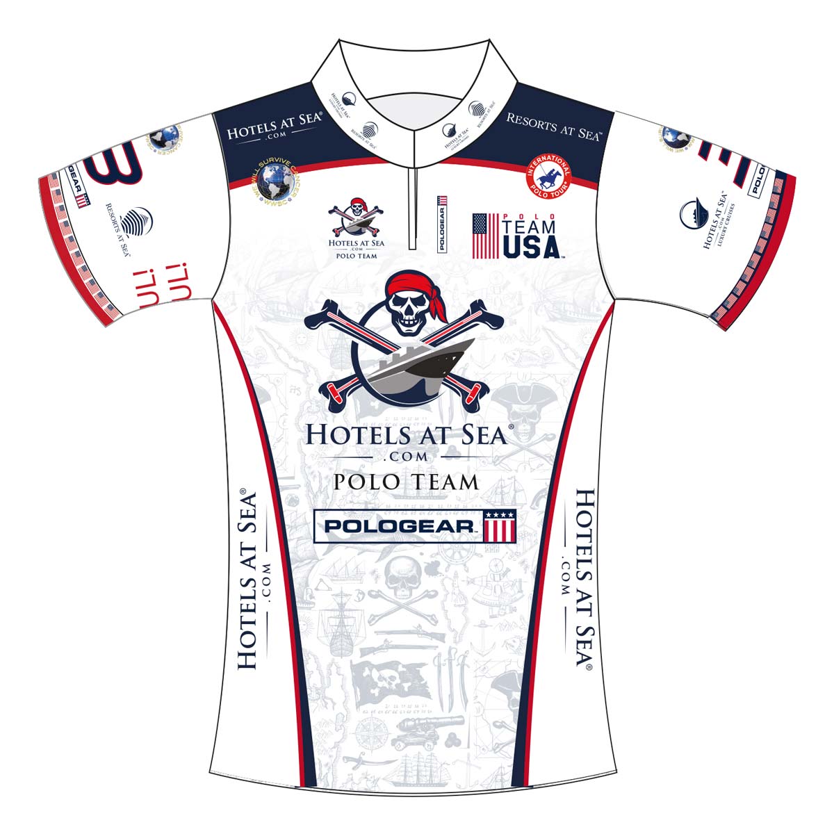 International Polo Tour team shirts - Hotels at Sea