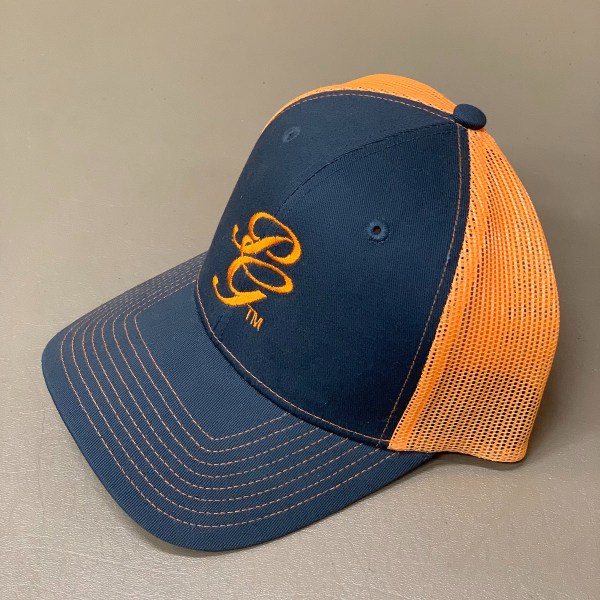 Cap-PG Initials Script - ORANGE - ALL