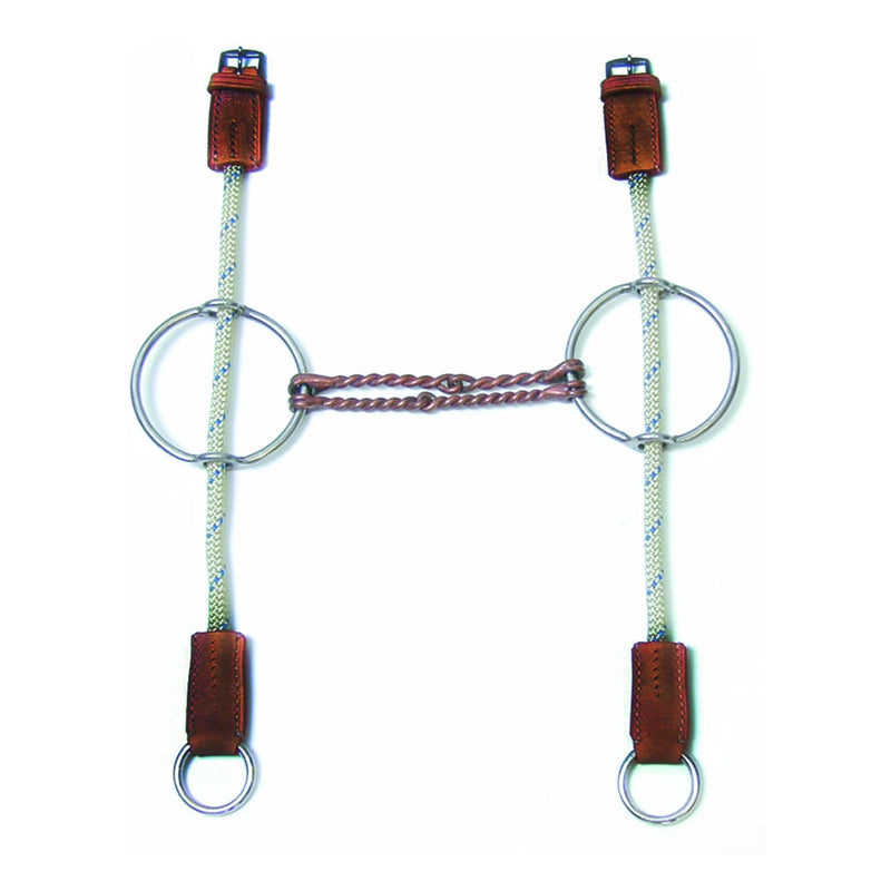 Gag- Double Twist Wire 4" Ring with Rope Rounds