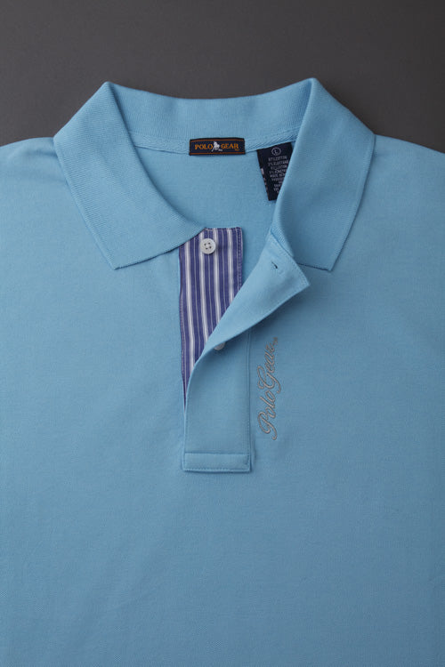 Pologear Pique Polo Shirt - Lt Blue