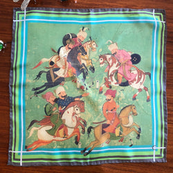Silk Pocket Square (Small Scarf)-Polo Tang Dynasty