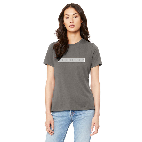 Ladies Polo T Shirt-Relaxed Fit Contemporary Logo