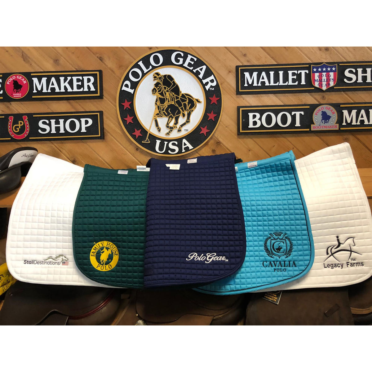 Custom Quilted Saddle Pad | PoloGear - Authentic Polo Outfitters