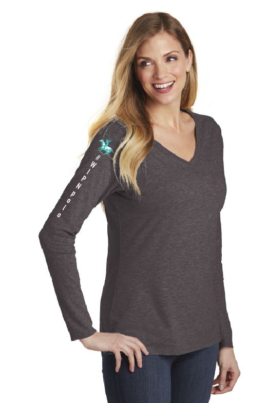 WIPN L/S Ladies V Neck T Shirt